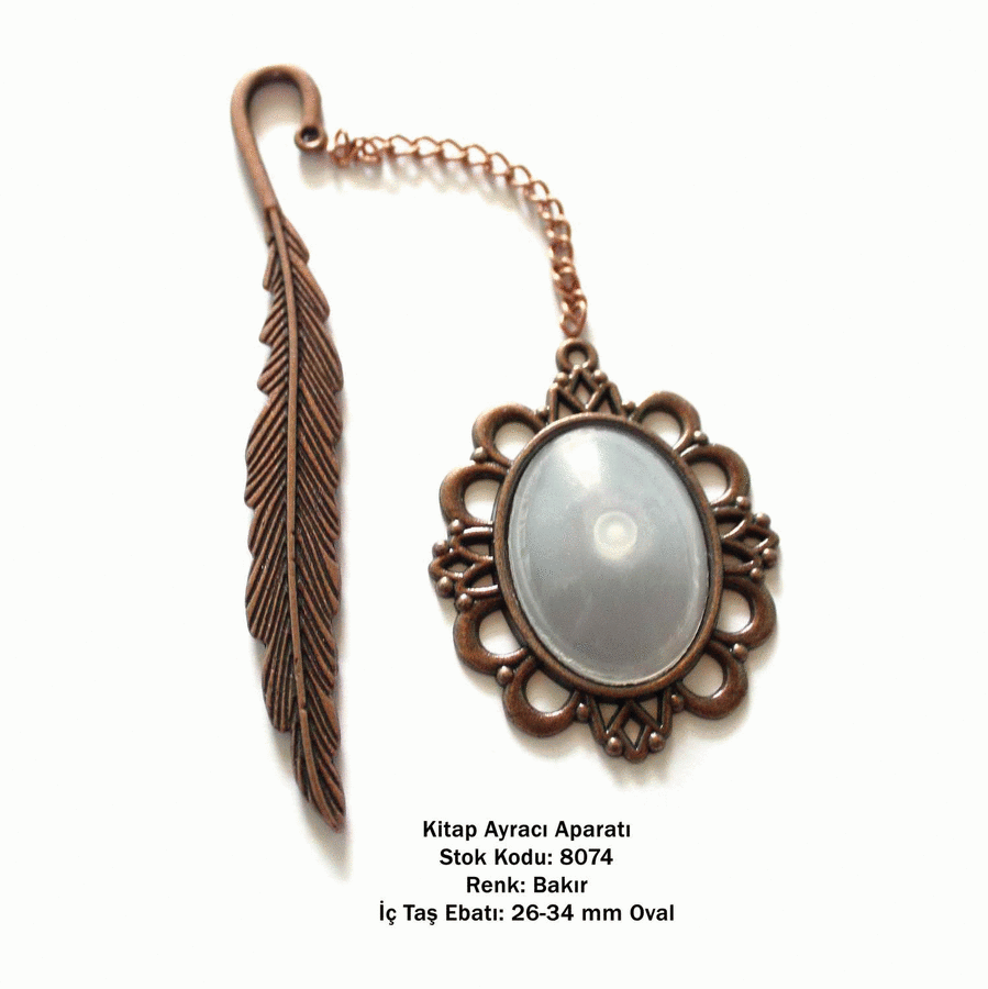 Kitap Ayracı Aparatı 8074 Bakır Kaplama