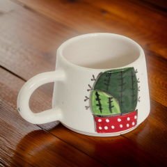 İlbay Seramik Kupa Bardak Mug Klasik Kaktüs