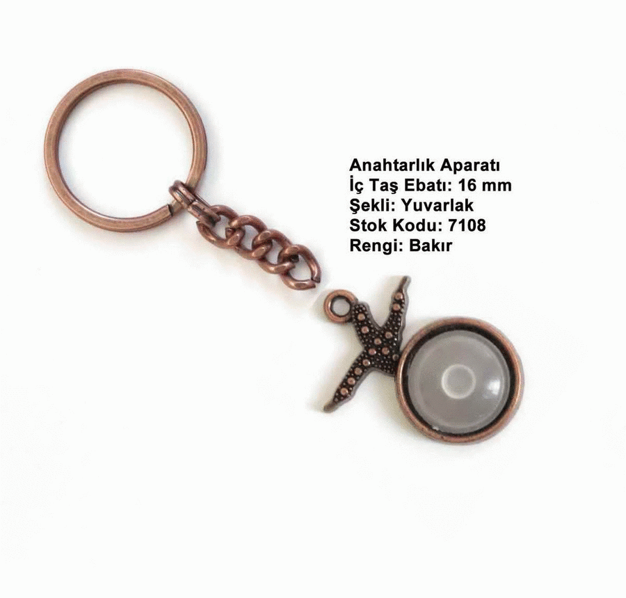 Anahtarlık Aparatı 7108 Bakır Kaplama