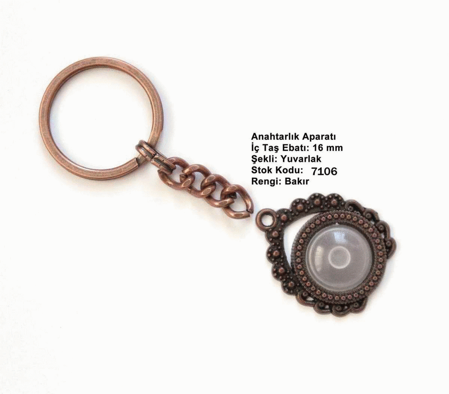 Anahtarlık Aparatı 7106 Bakır Kaplama