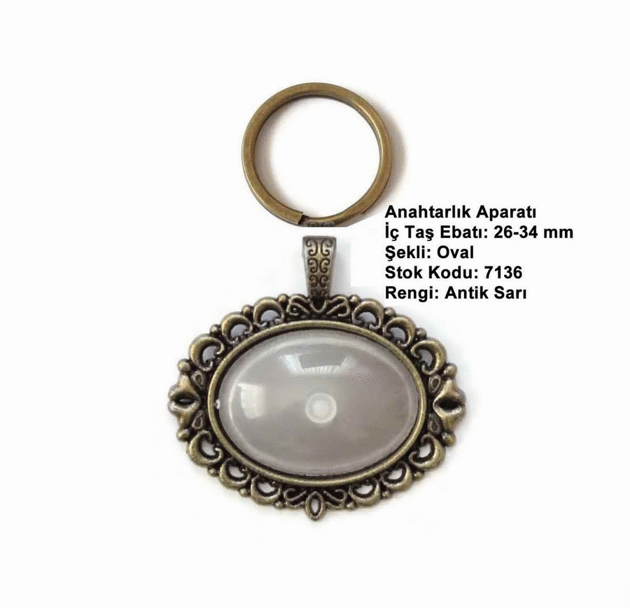 Anahtarlık Aparatı 7136 Antik Sarı