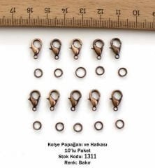 1311 Kolye Papağanı ve Halkası Bakır