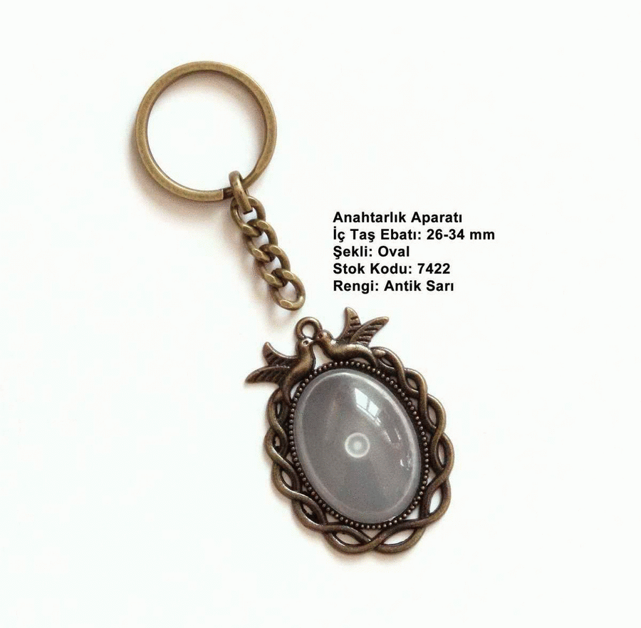 Anahtarlık Aparatı 7422 Antik Sarı