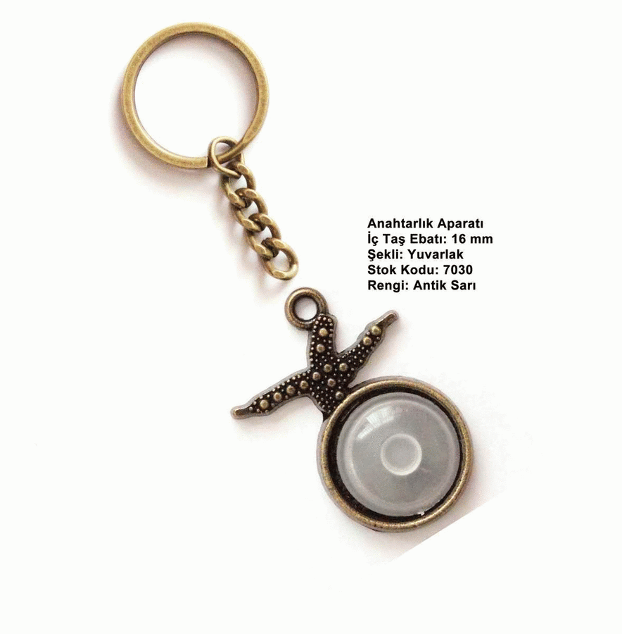 Anahtarlık Aparatı 7030 Antik Sarı