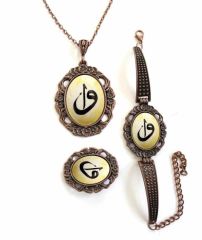 İlbay Çini Takı Kolye Bileklik Yüzük Seti 2402DS215