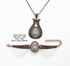 Kolye Bileklik Aparat Takım Set 3013 Bakır Kaplama