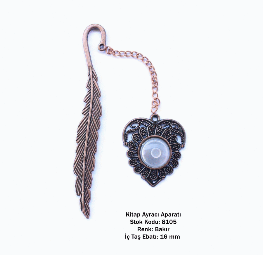 Kitap Ayracı Aparatı 8105 Bakır Kaplama