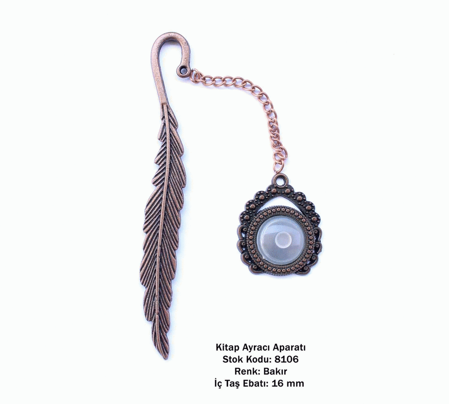 Kitap Ayracı Aparatı 8106 Bakır Kaplama