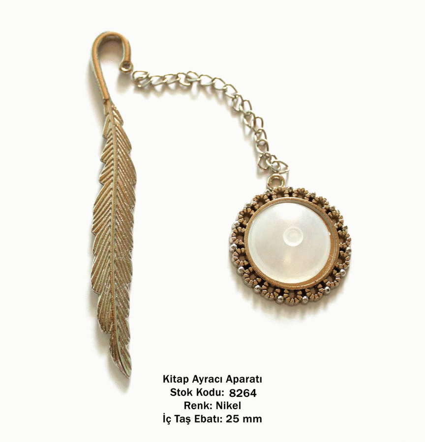 Kitap Ayracı Aparatı 8264 Nikel Kaplama