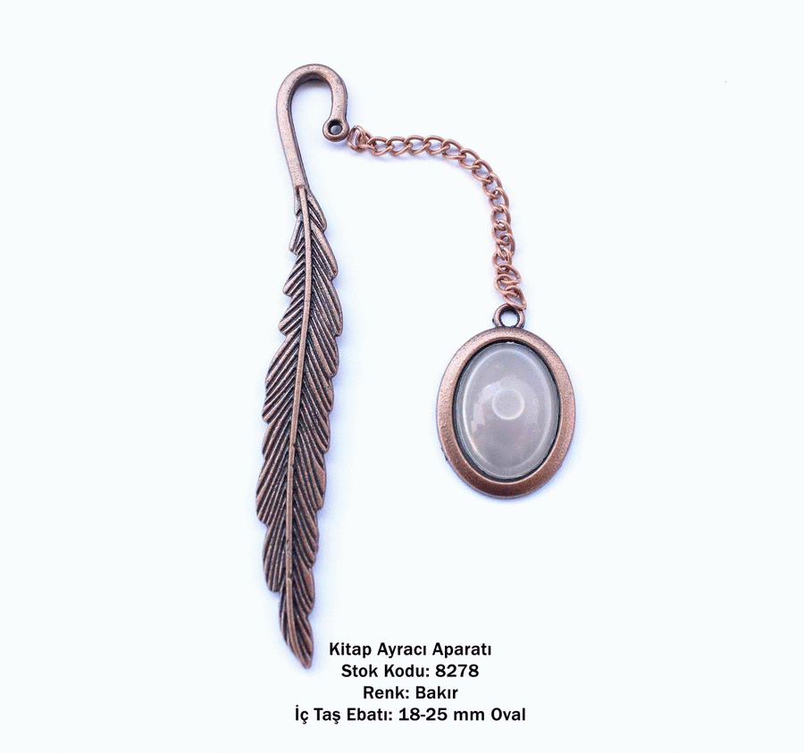 Kitap Ayracı Aparatı 8278 Bakır Kaplama