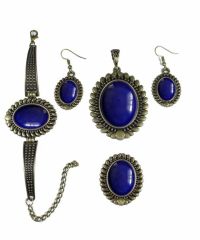 İlbay Çini Takı Kolye Bileklik Yüzük Küpe Seti 2032DS306