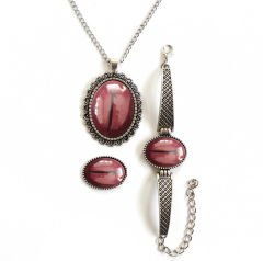 İlbay Çini Takı Kolye Bileklik Yüzük Seti 2344DS226