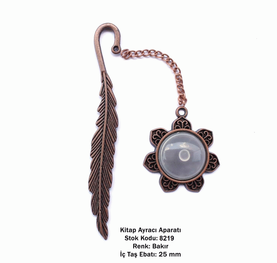 Kitap Ayracı Aparatı 8219 Bakır Kaplama