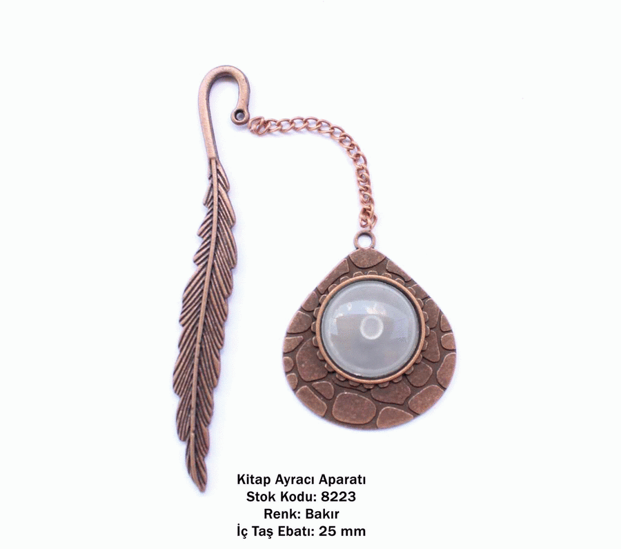 Kitap Ayracı Aparatı 8223 Bakır Kaplama