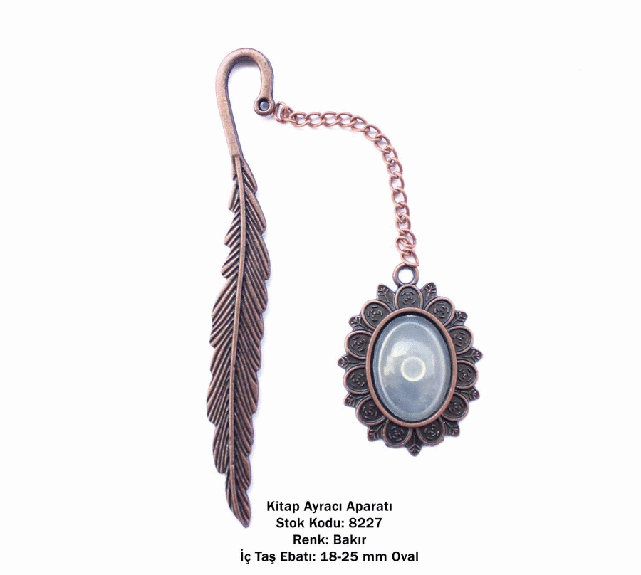 Kitap Ayracı Aparatı 8227 Bakır Kaplama