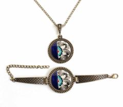 İlbay Çini Takı Kolye Bileklik Seti 2718DS142