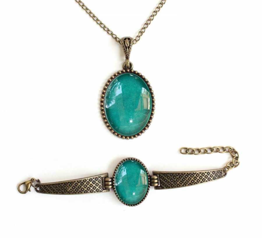 İlbay Çini Takı Kolye Bileklik Seti 2717DS305