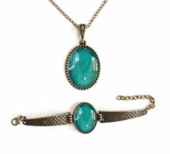 İlbay Çini Takı Kolye Bileklik Seti 2717DS305